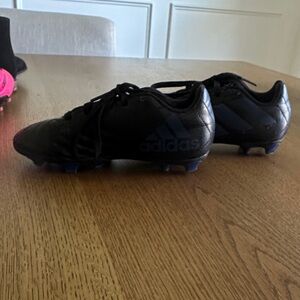 Adidas Kids Black and navy cleats